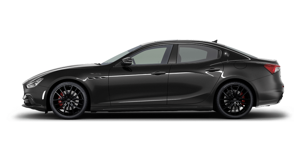Vue de profil de la Maserati Ghibli