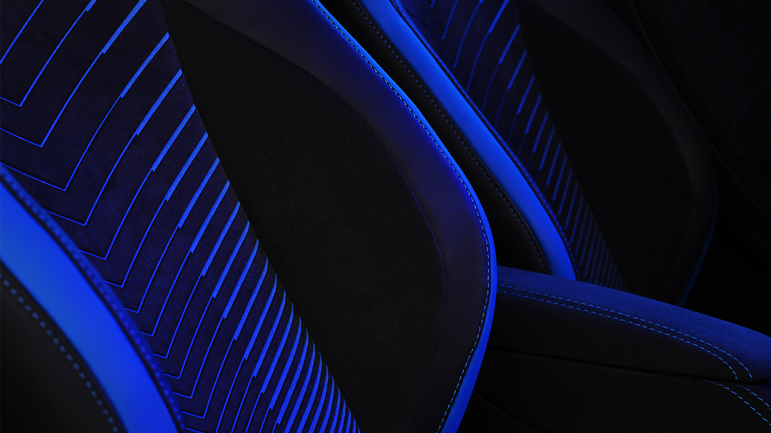 interior seat close up