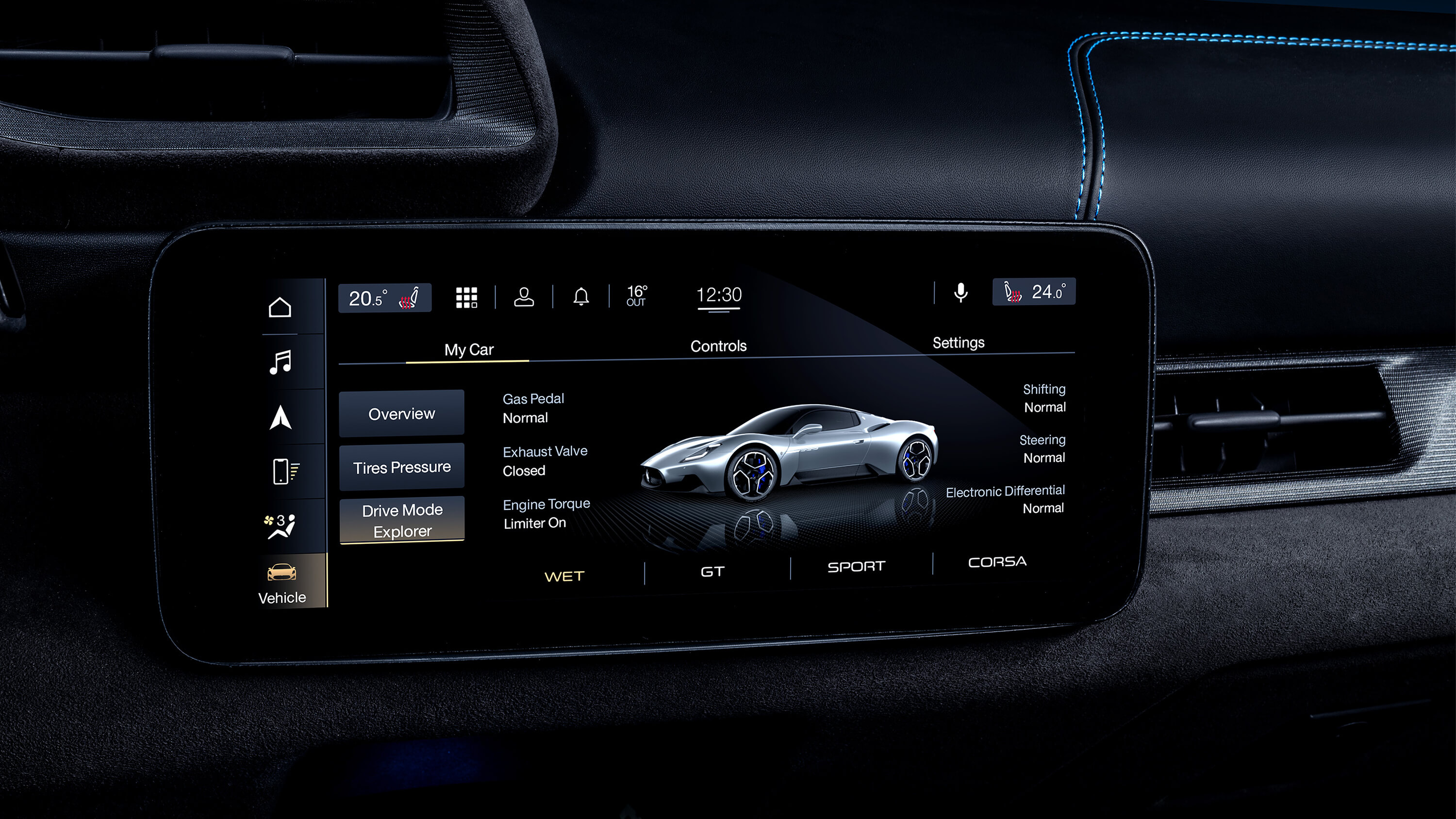 mc20 dashboard