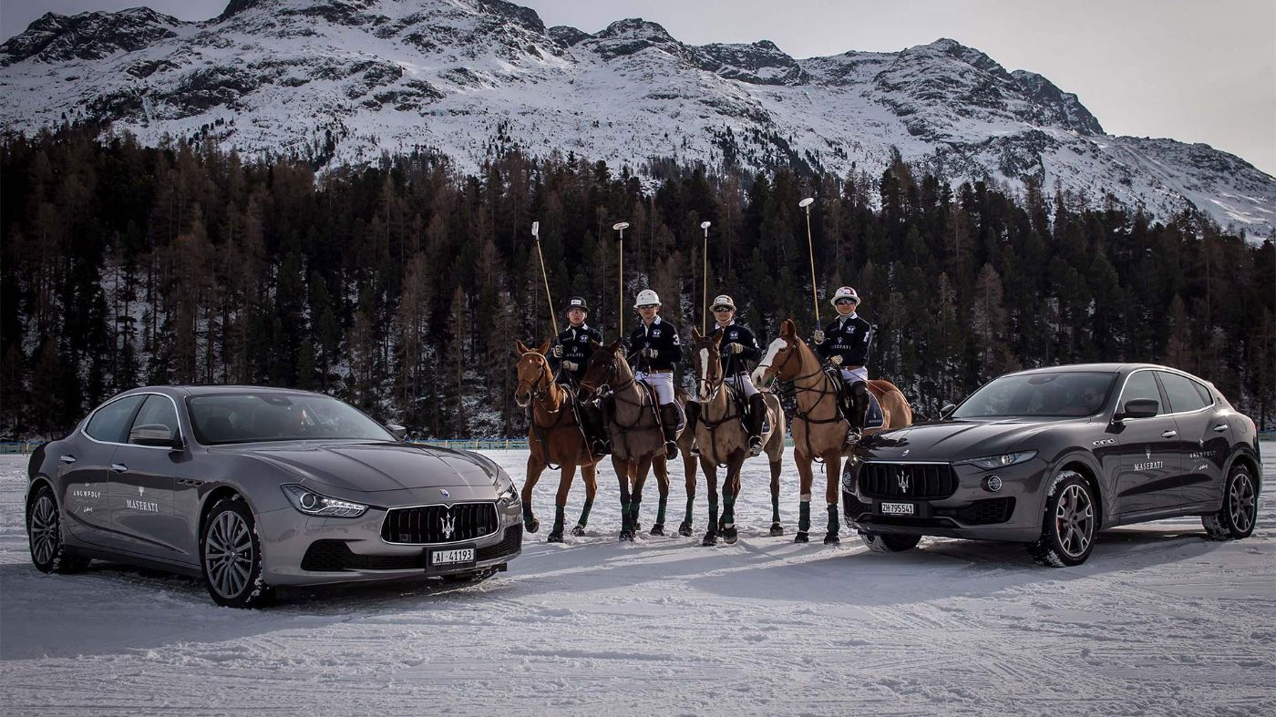 Maserati Polo Tour 2017 - Snow Polo St Moritz - Ghibli, Maserati Polo Team, Levante
