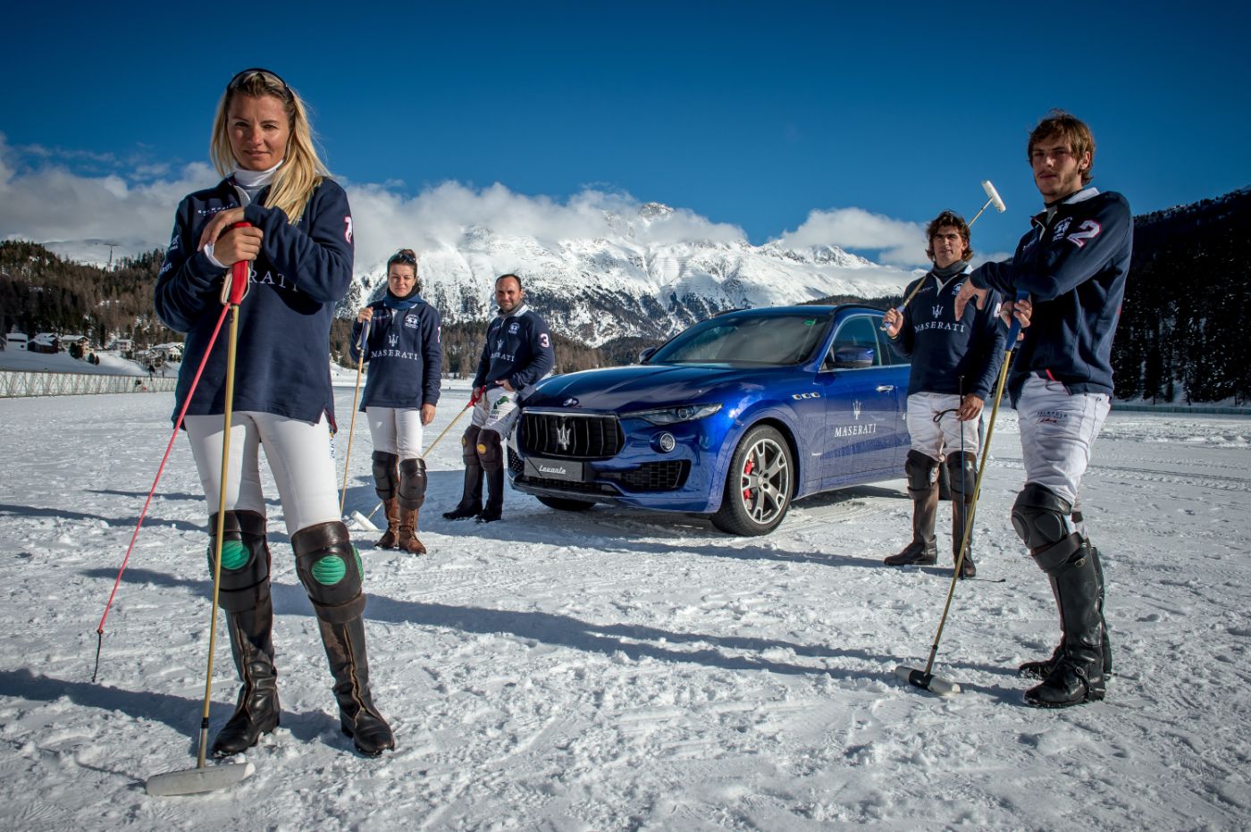Maserati-PoloTeam-with-Levante-Snow-Polo-World-Cup-StMoritz-2018