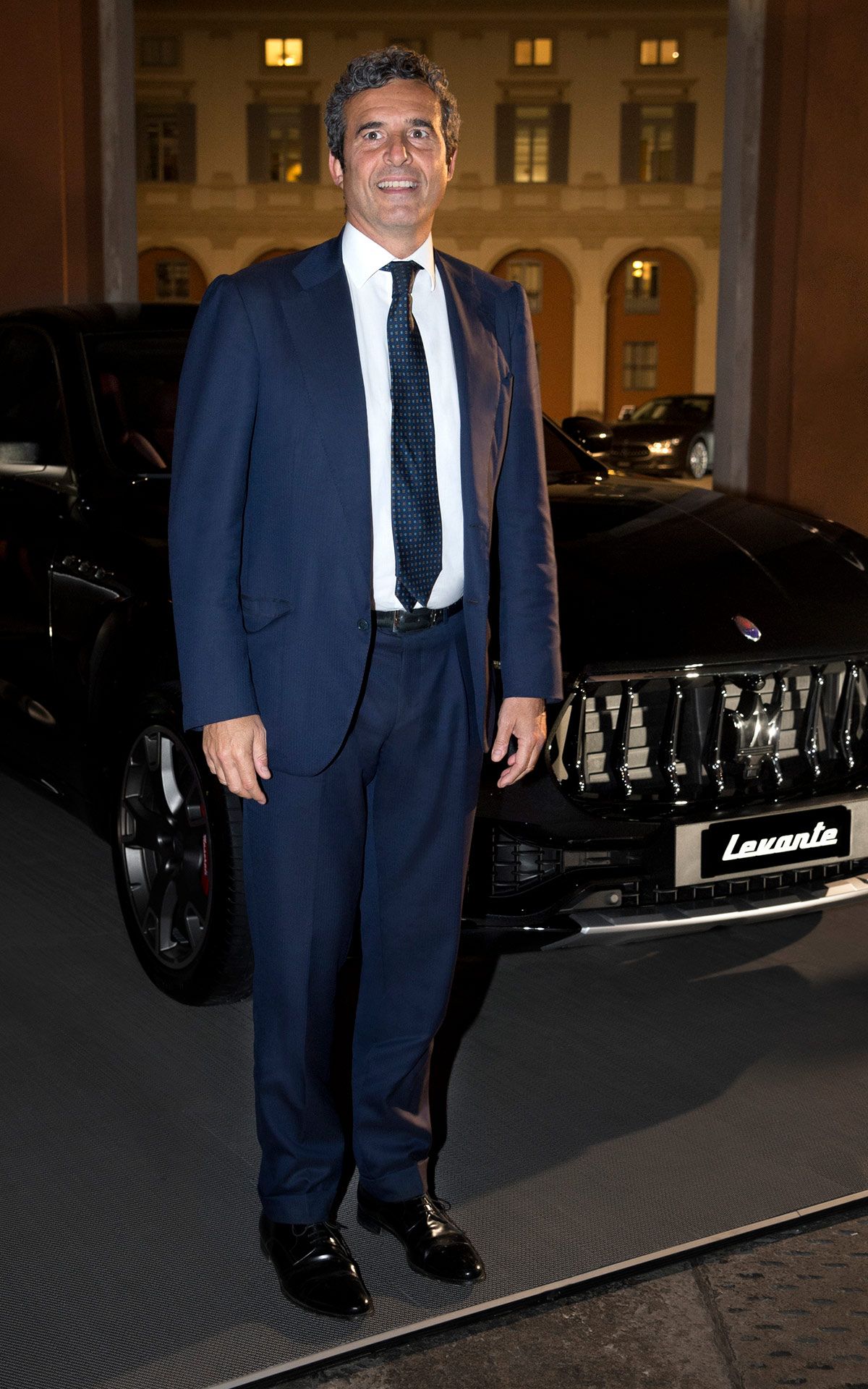 Riccardo Maria Monti con Maserati Levante